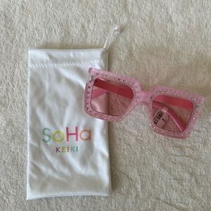 NWT SoHa Keiki Pink Jeweled Sunglasses for girls